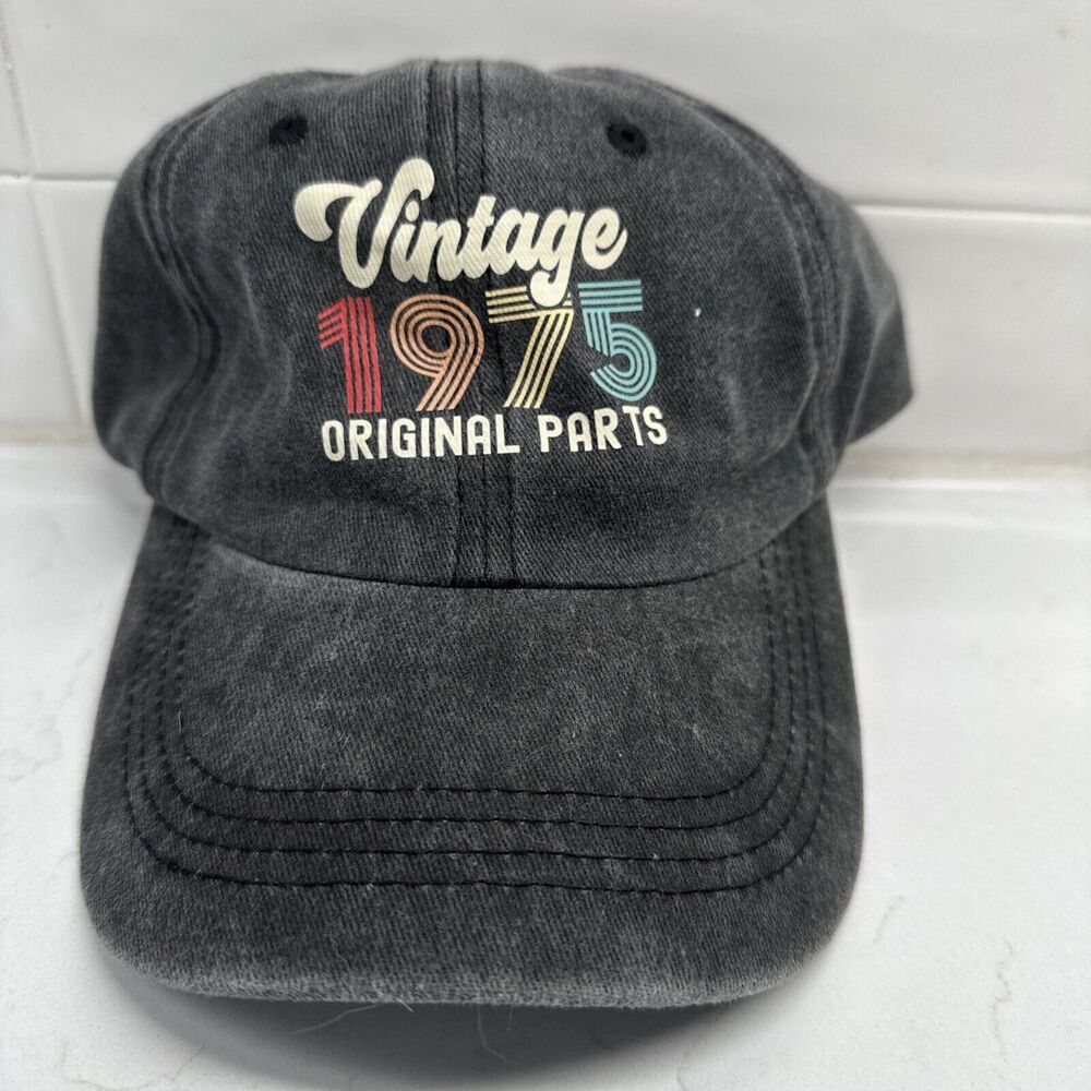 50th Birthday 1975 Ball Cap Hat 50 Year Old